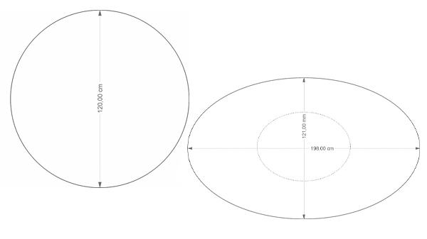 table tulipe knoll ovale ronde